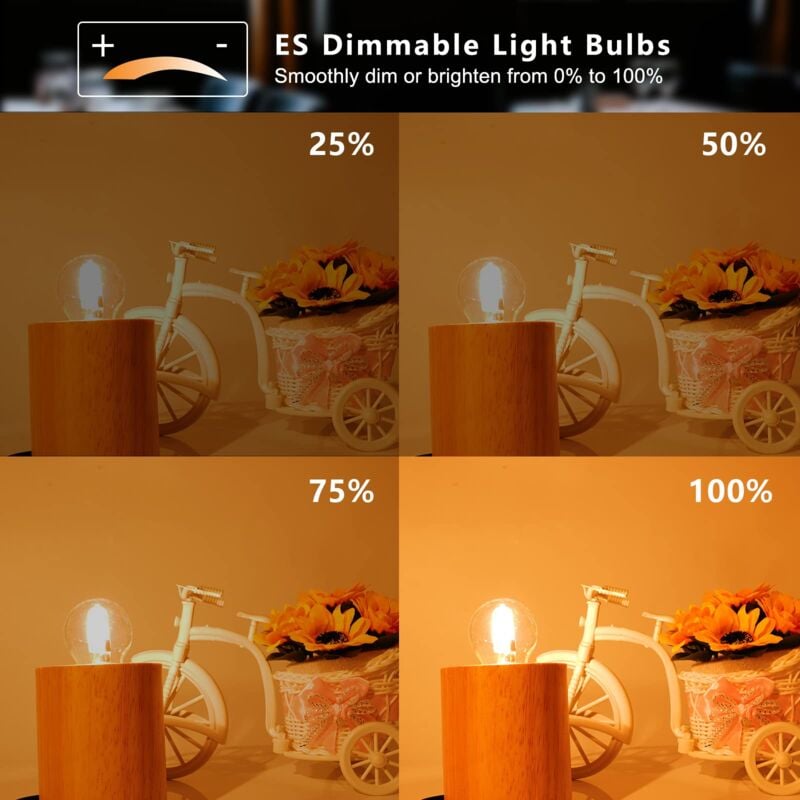 E27 Halogen Bulbs 6-Pack, 28W G45 Dimmable Warm White 2700K Golf Ball Clear Blub, Compatible with Chandeliers