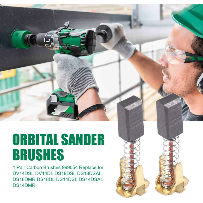 1 Pair Carbon Brushes 999054 Replaces Dv14Dsl Dv14Dl Ds18Dsl Ds18Dsal Ds18Dmr Ds18Dl Ds14Dsl Ds14Dsal Ds14Dmr