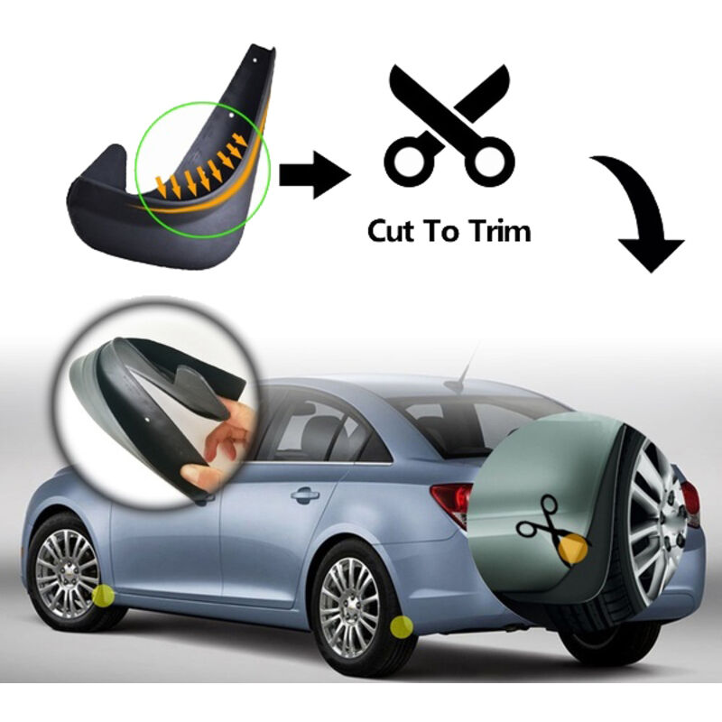 BMW Mud Flaps Compatible with 3 5 7 Series E30 E46 E90 E91 E92 E93 E60 F10 F11 G30 E38 E65 F01 Universal Fit