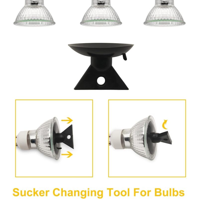 GU10 Halogen Bulbs 50W 220V 2700K Warm White 35 Degree Beam Angle 6-Pack
