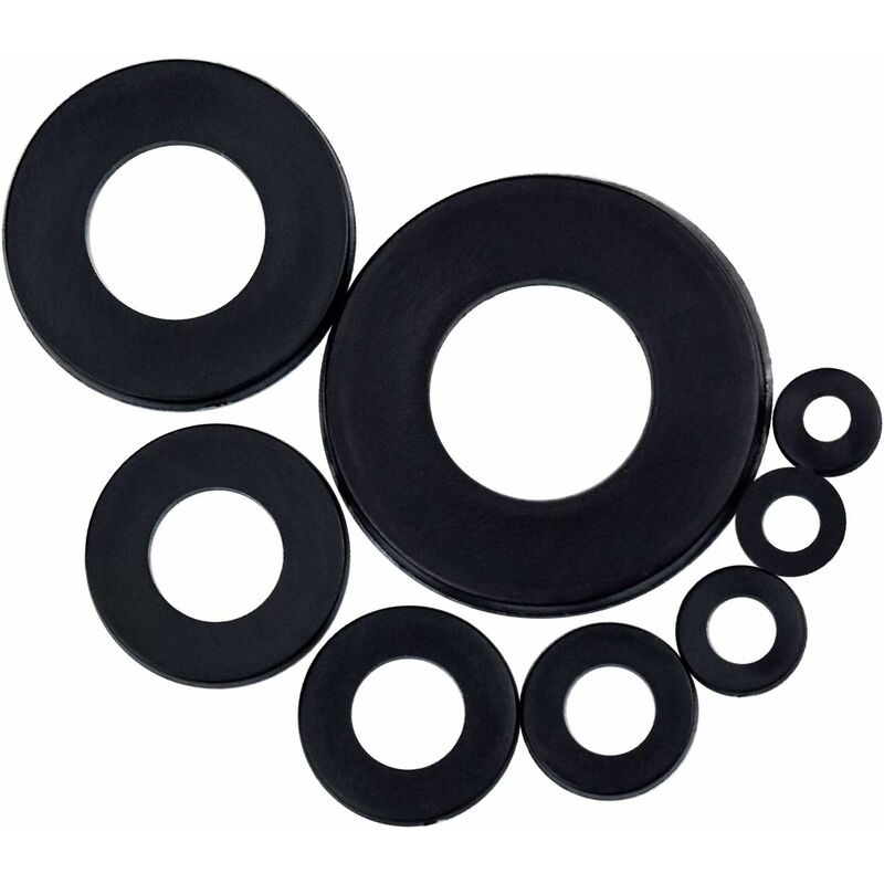 Black Plastic Lock Washers Fasteners Self-Locking Washer Assortment 500pcs M2.5 M3 M4 M5 M6 M8 M10