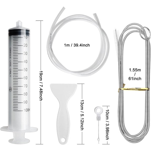 Refrigerator Drain Hole Cleaning Kit 8-Piece Set for Refrigerator Maintenance