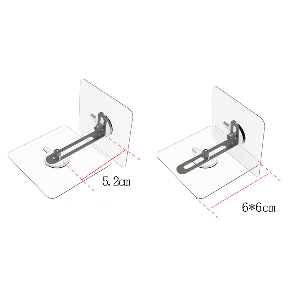 6 Pcs Furniture Wall Anchors Kit, Anti-Tip No-Drill Installation for Shelf and Furniture Safety, Compatible with Various Brands