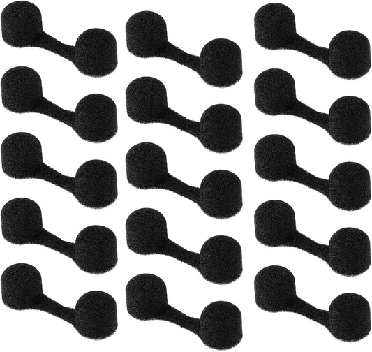 50Pcs Nose Plug Filter, Disposable Nose Dust Filters, Bulk Softness Sponge Nostril Filters, Nose Plug for Allergies and Dust, for Women Men Sunless Spray Tanning Outdoor Dust Construction Areas(Black)