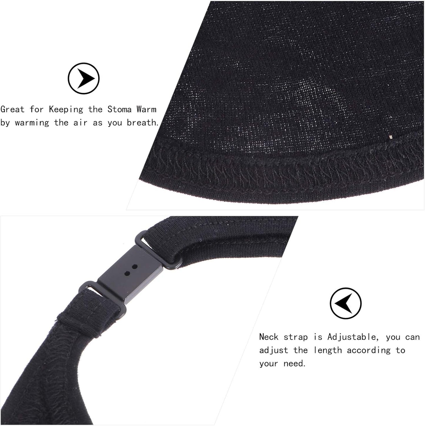 Tracheostomy Neck Stoma Protector Dust- Proof Neck Trachea Protector Dust- Proof Cover Shield 2Pcs