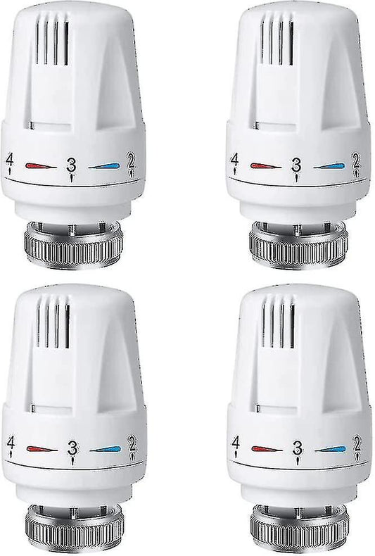 Thermostatic Head Replacement Compatible with M 30 X 1.5 Radiator Valve 4 Parts Antifreeze