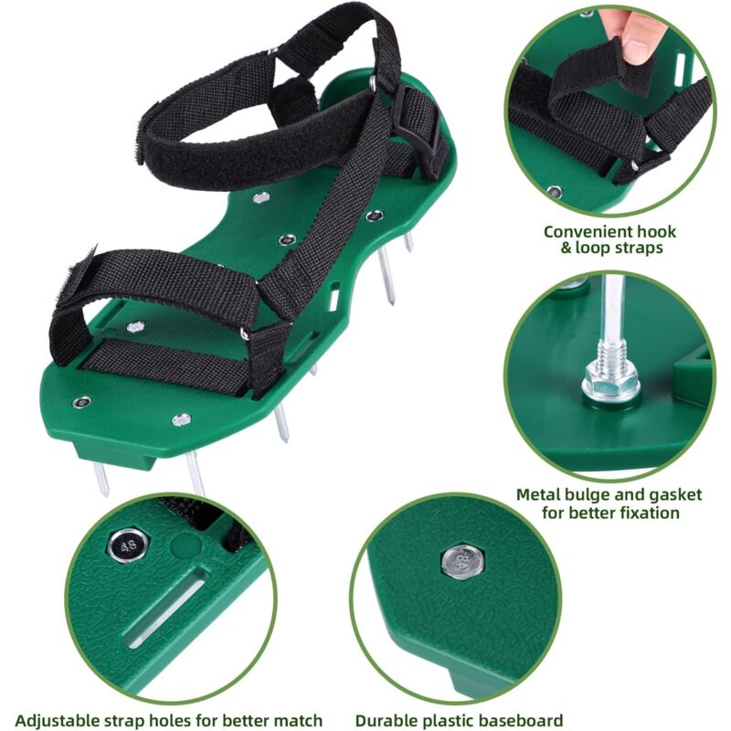 Lawn Aerator Sandals Free Installation, Lawn Spike Shoes Lawn Vertical Cutter Lawn Shoes Garden