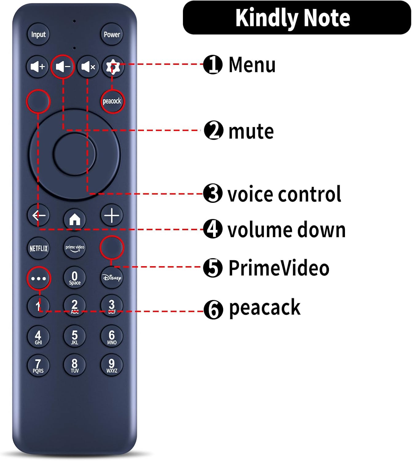 New MG3-R34010 Replacement Remote Control Compatible for Hisense TV 43A6GX 50A6G R34010BA00-00001 for Pioneer Xumo TV PN50-751-24U CP-RC1NA-23（No Voice Function）