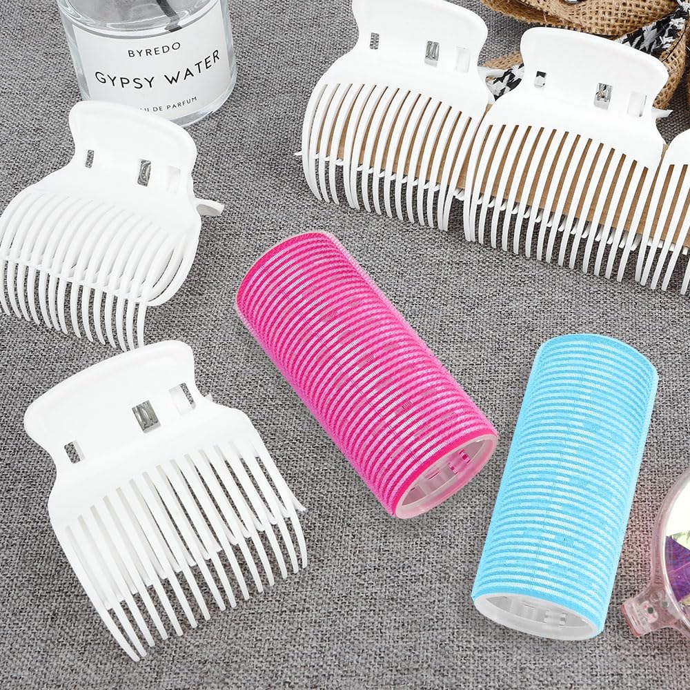 Hair Roller Clips Set - Curling Clips for Hot Rollers and Curlers (12 Pcs)
