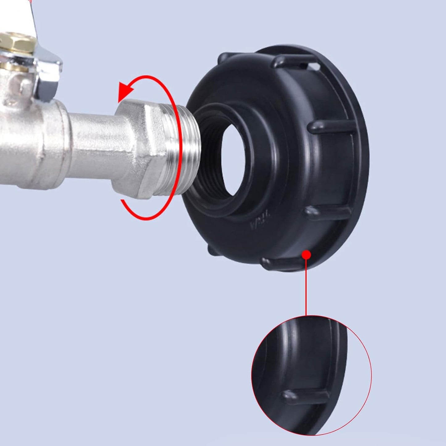 IBC Faucet Connector S60X6 1000L Tank Faucet with 1/2\