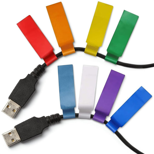 240 pcs Cable Labels, Waterproof Labels - Waterproof Wire Labels, Writable Stickers, Identification Labels, Wire Labels (8 sheets/sheet), Laser Printer Labels, Charger Labels