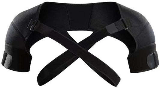 Shoulder Brace - Shoulder Support Brace for Sports - Double-Sided Adjustable & Breathable - Compression and Stability for Both Shoulders - S/M