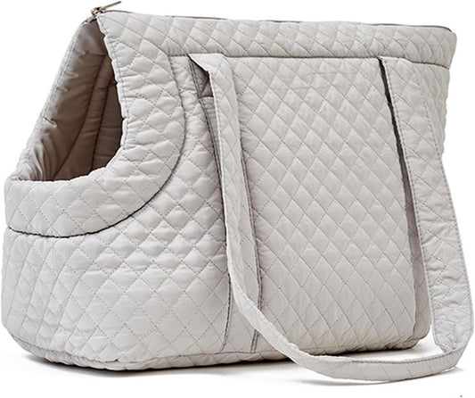 Pet Carrier - Small Portable Pet Carrier - Lightweight Cotton Winter Pet Carrier - Take Your Pet With You - Suitable for Cats, Puppies and Kittens