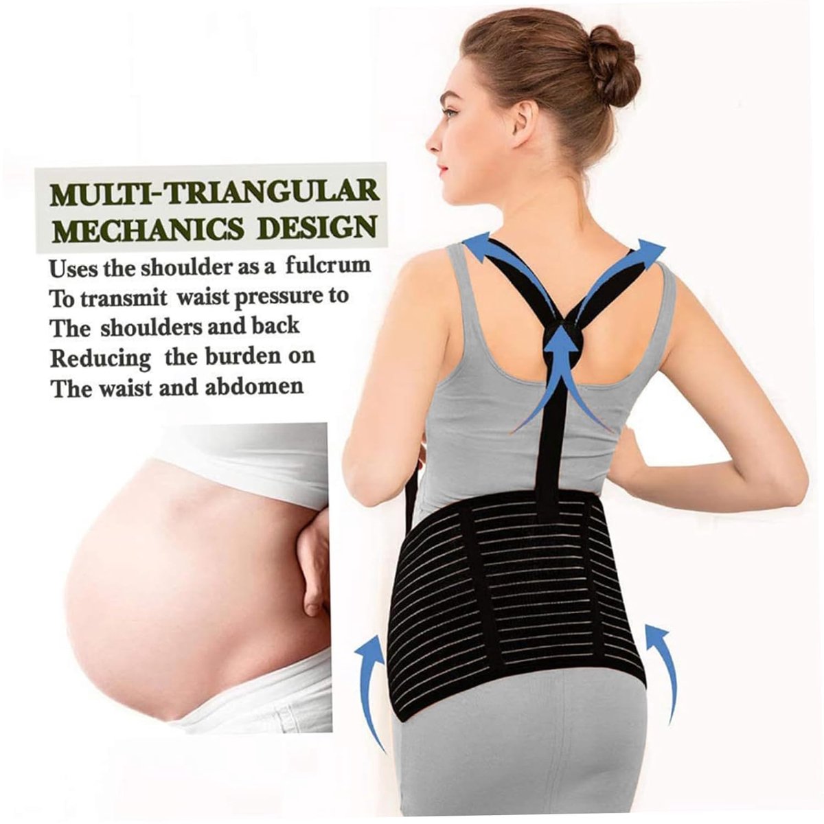 Belly Support - Pregnancy - Black XL
