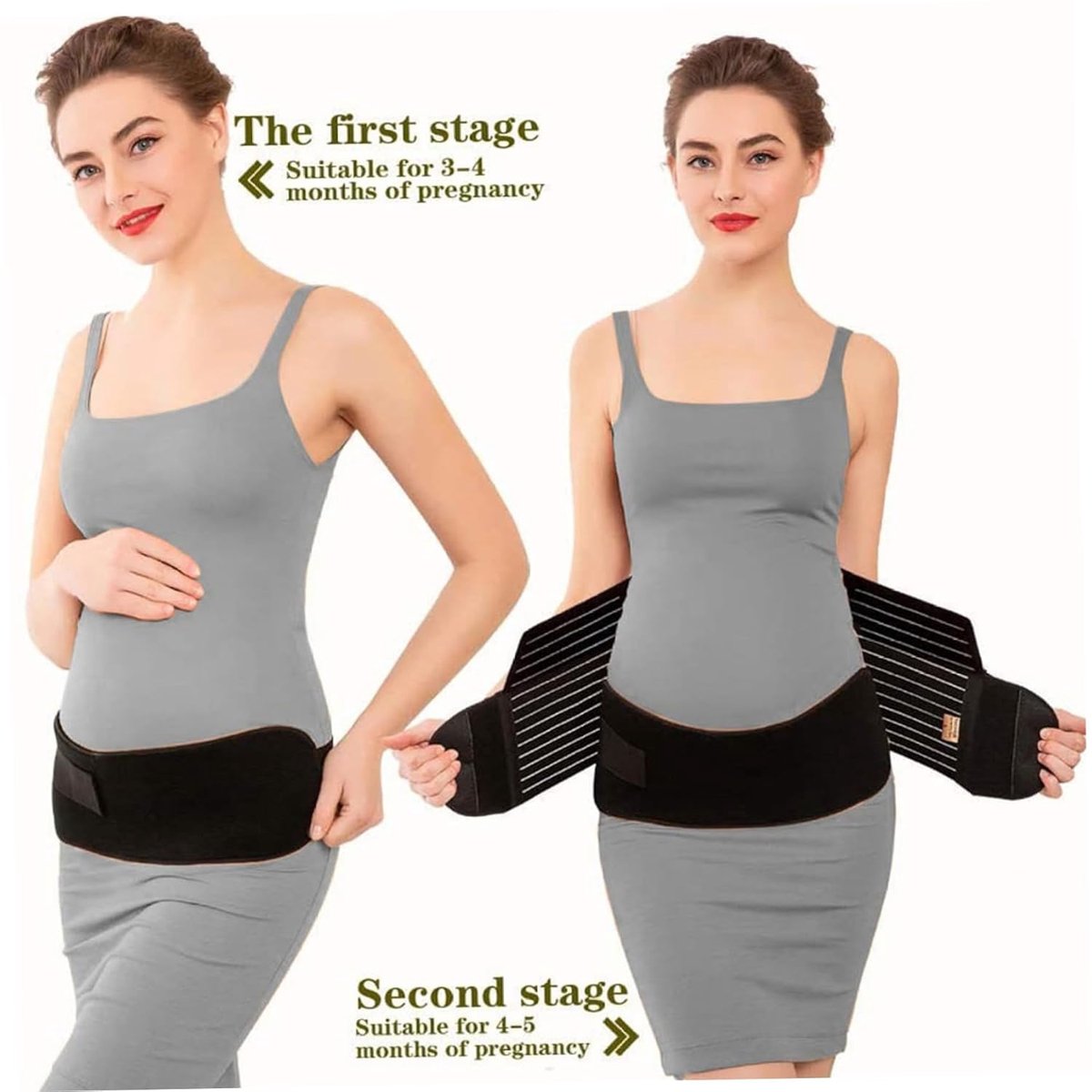 Belly Support - Pregnancy - Black XL