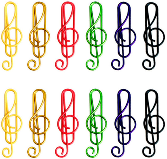 Paperclips - Note Shape - Metal Paperclips - Office Supplies - Folders - Writing Instruments - 100 Pieces