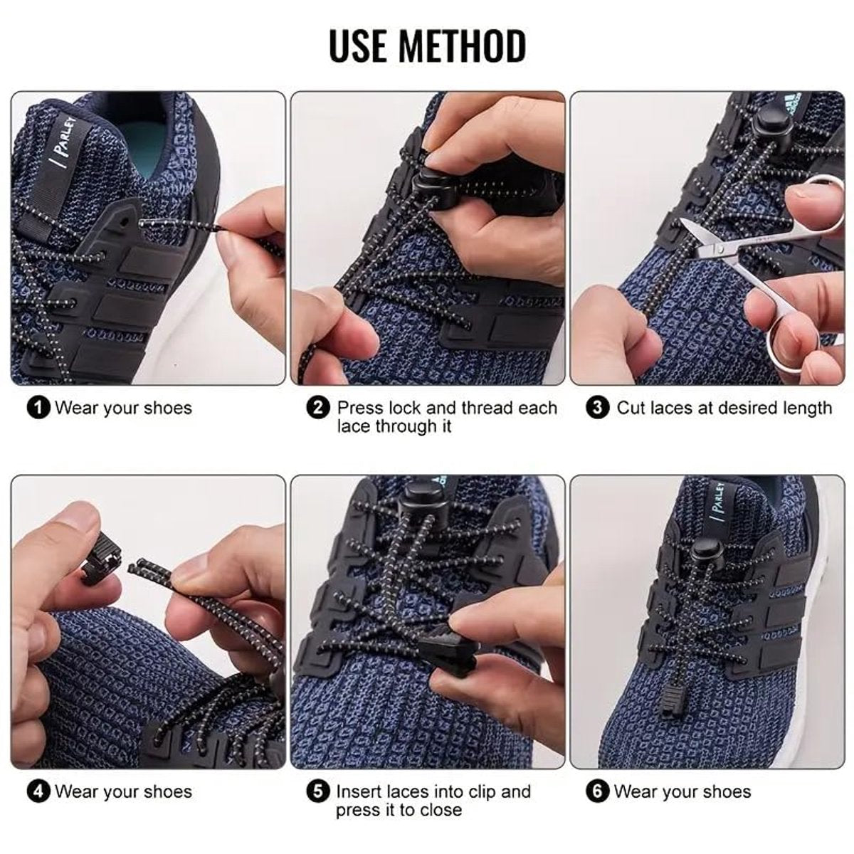 Sneaker Laces 120CM suitable for Sneakers - Elastic laces without a tie - Suitable for students and adults - With strong buckle and quick-release function (Apricot)
