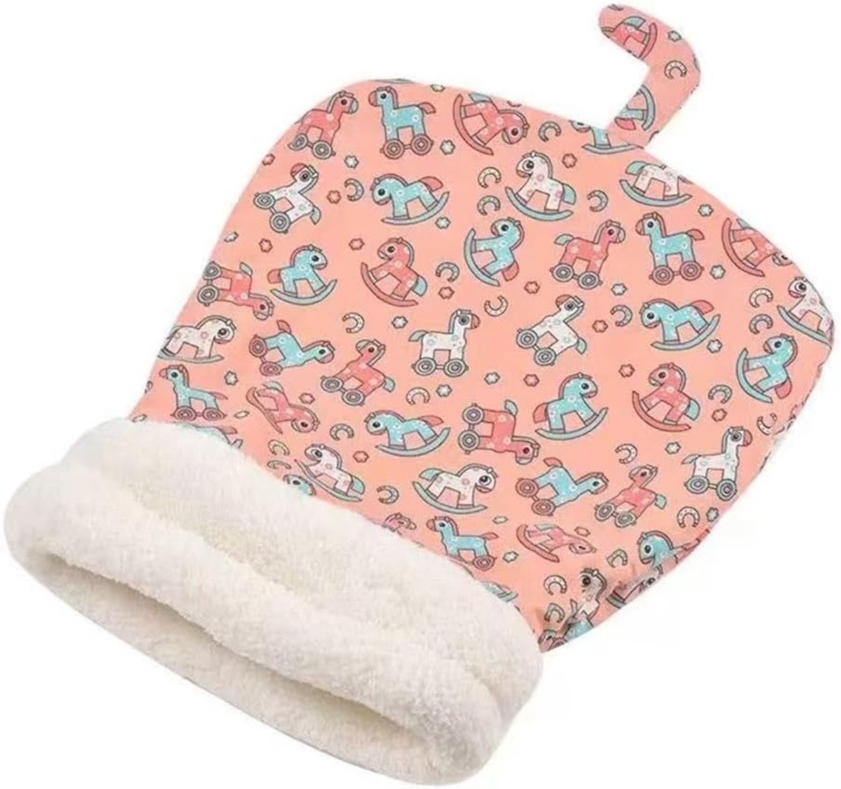 Cat Bed - Pet Sleeping Bag - Warm Pet Bed - Winter Cat House - Suitable for Indoor Use - Comfortable and Sheltered - Give Your Pet a Warm Hideaway (Pink, One Size)