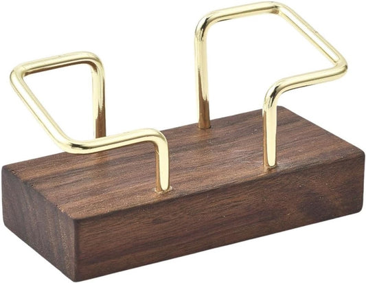 Business Card Holder - Wooden Display Rack - Desk Business Card Holder - Wooden Business Card Holder - Suitable for offices, homes, exhibition stands, receptions, events, meeting rooms and as a promotional gift.（A）