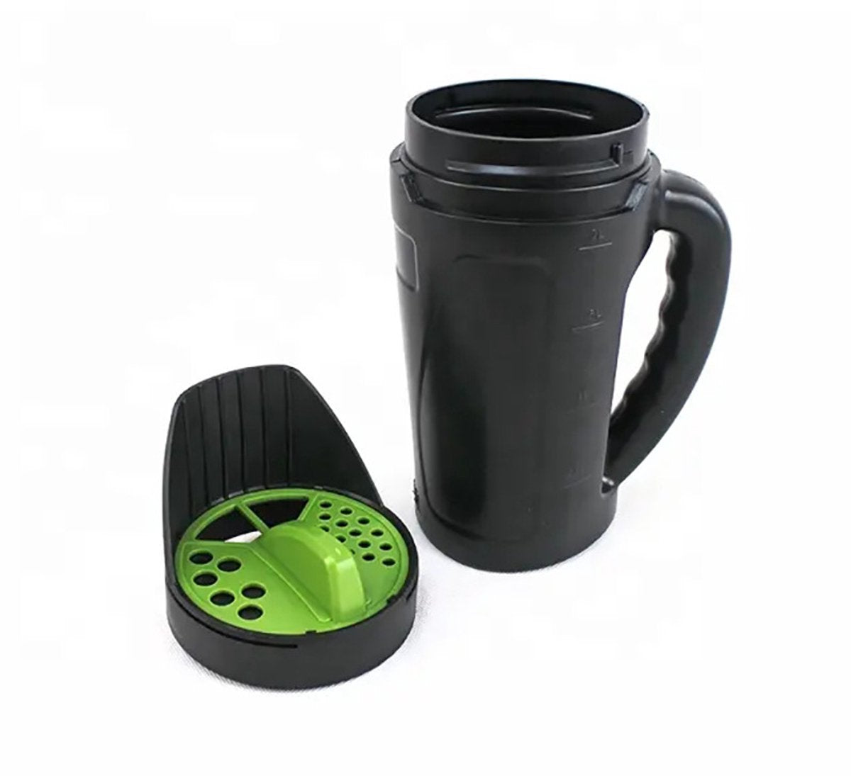 Hand spreader for seed and salt - planting machine for vegetable seeds - spreader for snow salt - adjustable outlet (3 positions) - including scoop - 2.5 liters - For lawn, garden and driveway