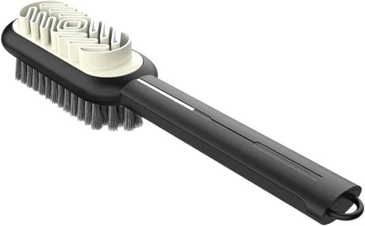 Shoe Brush - 2-in-1 Matte Shoe Brush - Soft Cleaning Brush - Silicone Brush - Provides optimal care for suede and leather shoes.