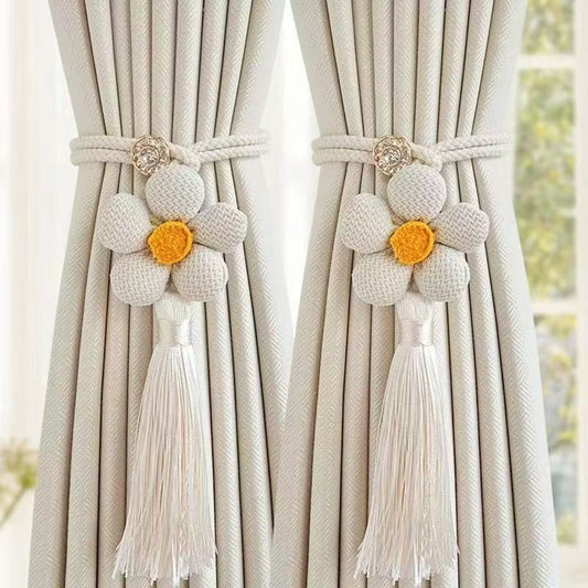 Curtain Holder - Curtain Tie Rope - Curtain Tie Back - Curtain Decoration - Home Decoration - Curtain Accessories - 2 Pieces - White