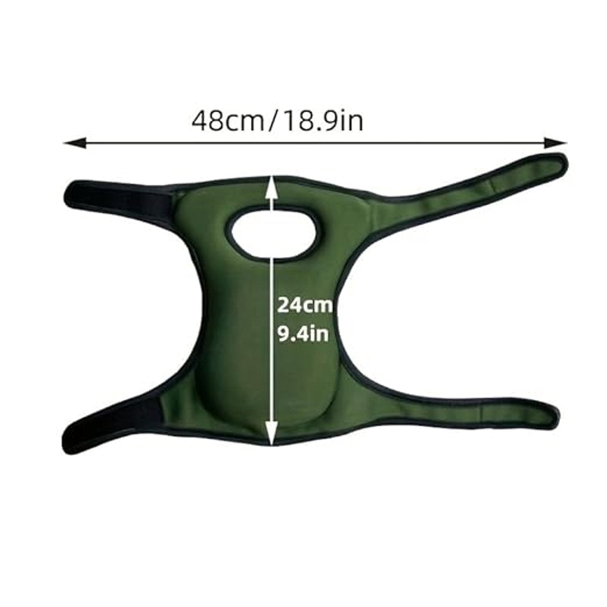 2-Pack - Garden Knee Braces - Soft and Comfortable Protective Knee Braces - Adjustable and Non-Slip - For Gardeners to Use When Cleaning, Scrubbing Floors and Pruning (Black)