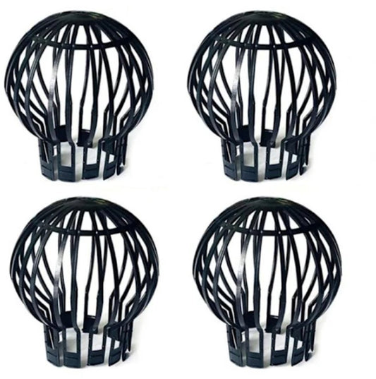 Pack of 4 - Plastic Drain Guards - Prevents drain pipes from becoming clogged by leaves, moss, mud, sludge, silt, balls and other debris.