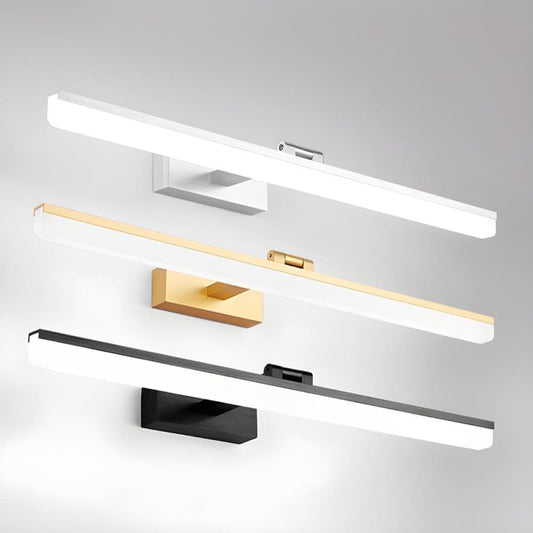 Wall light LED for mirror, adjustable wall light 40-50 cm for bathroom, wardrobe and toilet(gold)
