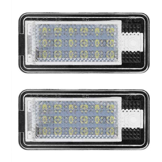 2pcs Car LED Number HOP-LPL0114 License Plate Lamp Bulb Kit for Audi A3 S3 A4 S4 B6 B7 A6 C6 S6