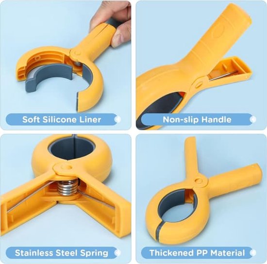Large Clothes Pegs - 8-Pack Towel Clips - Suitable for Sunbeds, Swimming Pools and Cruise Ships