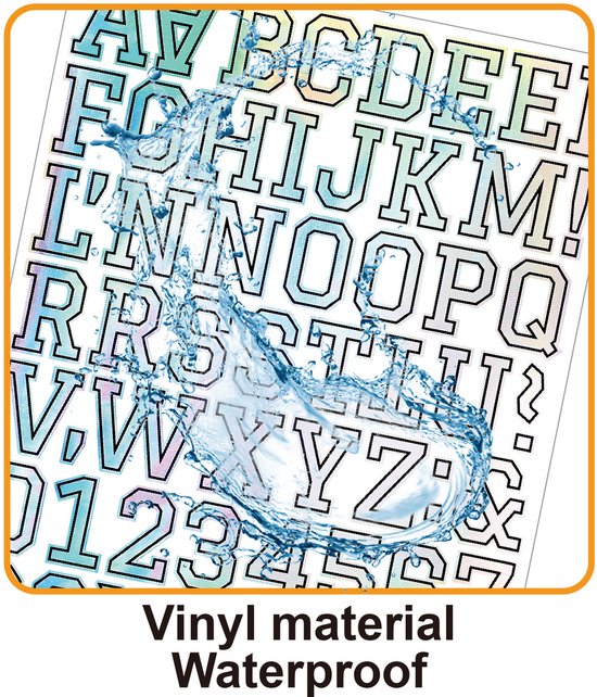Letter stickers - 10-sheet vinyl letter stickers - 1.5-inch self-adhesive alphabet and number stickers - waterproof - suitable for mailboxes, windows, doors, cars, boats, house numbers (Style B)
