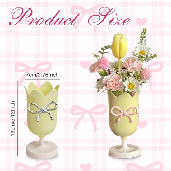 Tulip-shaped pen holder - pen rack - creative desk decoration - refined (Purple)