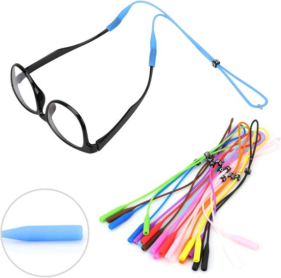 Adjustable Glasses Straps Glasses Holders 12 Pieces - Silicone Sunglasses Frame Straps - Glasses Holders