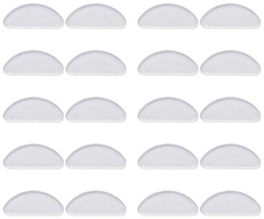 Nose pads for glasses 20 pairs – transparent 15x7x1mm