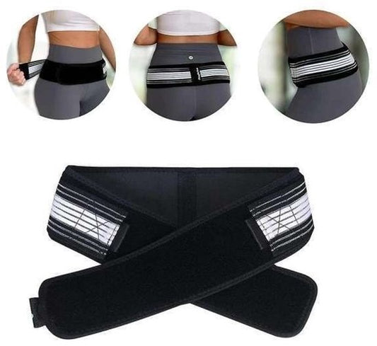 Hip Support Belt - Adjustable - Relieves Sciatica and Hip Problems Black - 120cm