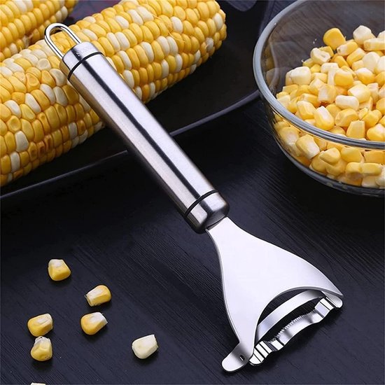 Corn thresher - Corn peeler - Corn cob peeler - High-quality stainless steel corn thresher - with ergonomic handle - Kitchen gadgets