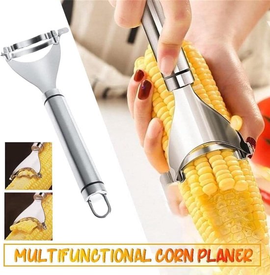 Corn thresher - Corn peeler - Corn cob peeler - High-quality stainless steel corn thresher - with ergonomic handle - Kitchen gadgets