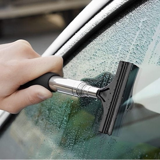 Rearview Mirror Wiper Blades - 2-Piece Set - Telescopic Rearview Mirror Wiper Blades - Portable Wiper Blades - Telescopic up to 98cm - Portable Cleaning Tool for All Vehicles (Black)