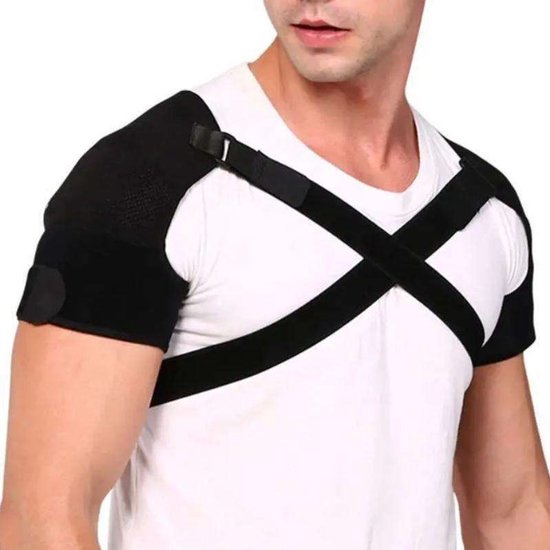 Shoulder Brace - Shoulder Support Brace for Sports - Double-Sided Adjustable & Breathable - Compression and Stability for Both Shoulders - L/XL
