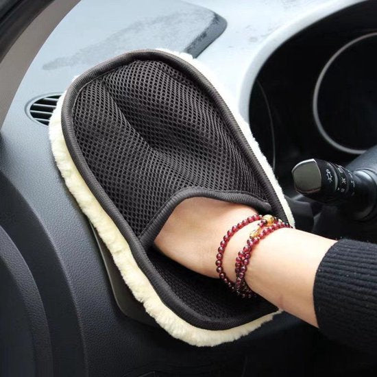 Car polishing cloth set - 2-piece set - polishing gloves - car wash gloves - car wash cloth - super strong stain removal without damaging the car paint