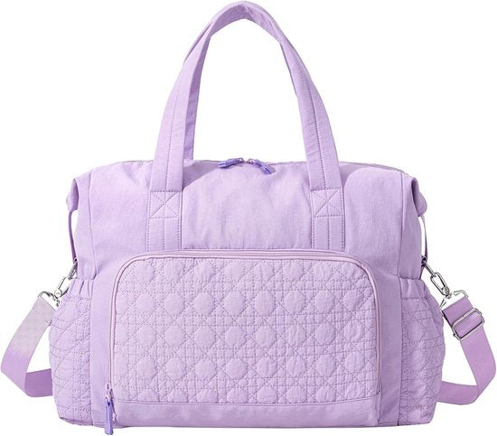 Sports Bag - Waterproof Travel Bag - 24 Liter Carry Bag - Zippered - Lightweight & Durable - Suitable for Gym, Training & Travel（Purple）