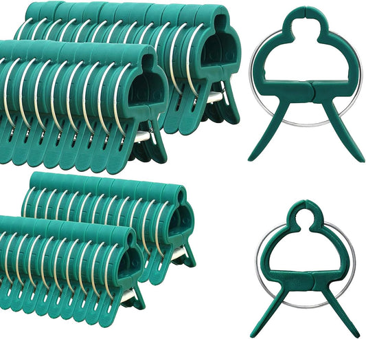 40 pieces plant clips, garden clips, plant clips, reusable tomato clips, multifunctional rattan plant clips, rose clips, sturdy cucumber clips, orchid clips, plant support, adjustable clips, green (20 large and 20 small)