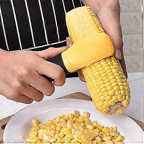 Corn Cob Knife, Corn Stripper, Kitchen Corn Cob Remover with Serrated Vertical Blade, 7533