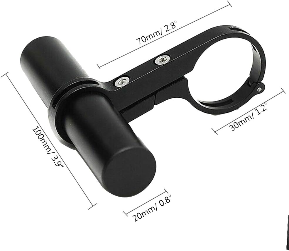 Bicycle handlebar extension mounting bracket with aluminum bracket