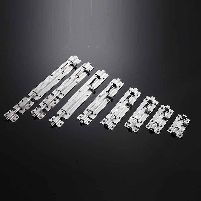 Door Latch - Sliding Latch Made of Stainless Steel 304 with Screws - Suitable for Bathrooms, Bedrooms, Sheds and Garden Toilets - 4" (97mm)