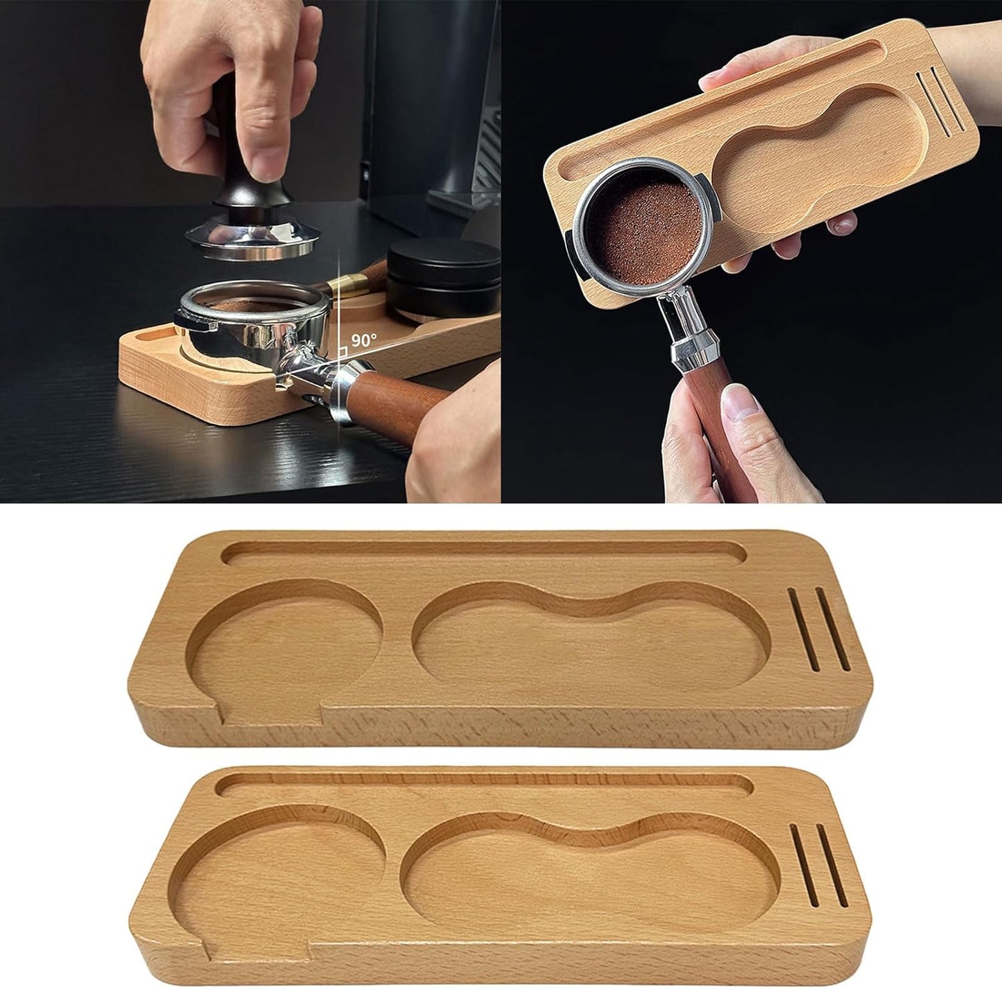 Tamper Stand - Espresso Tamper Stand - Suitable for Coffee Tools - Wood Material - Coffee Lovers - Suitable for 51mm