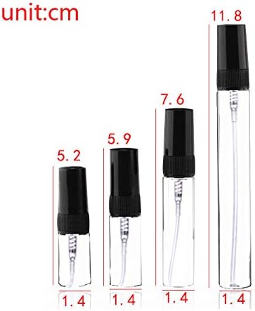 Empty Perfume Bottle - Portable - Travel Friendly - Glass - (2ml + 3ml + 5ml + 10ml)