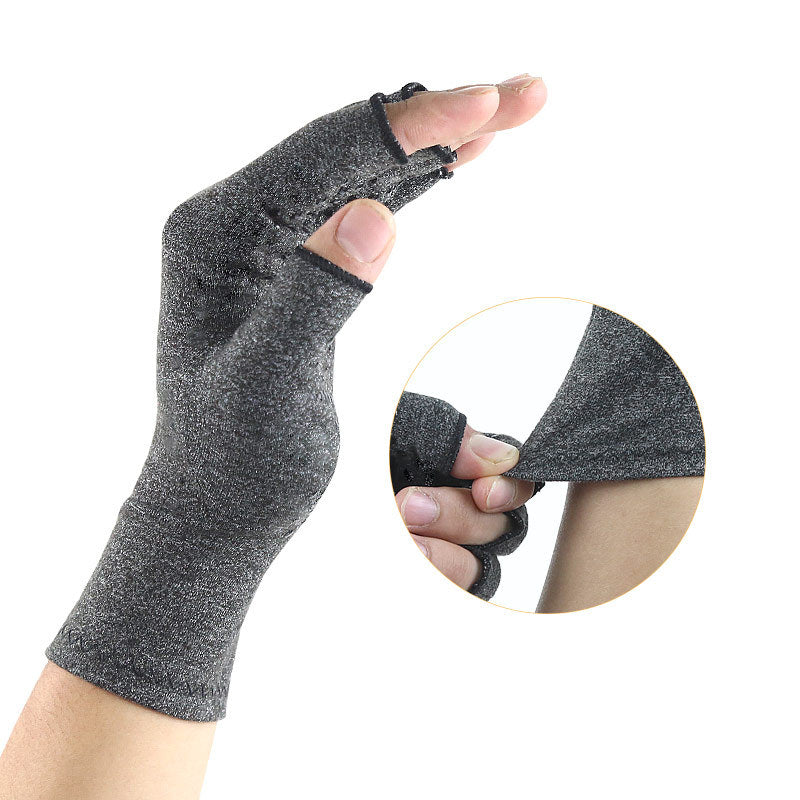 Rheumatism Gloves - Compression Gloves - Unisex - Osteoarthritis - Rheumatism - Arthritis - Repetitive Strain Injury- Carpal Tunnel Syndrome- S - Gray