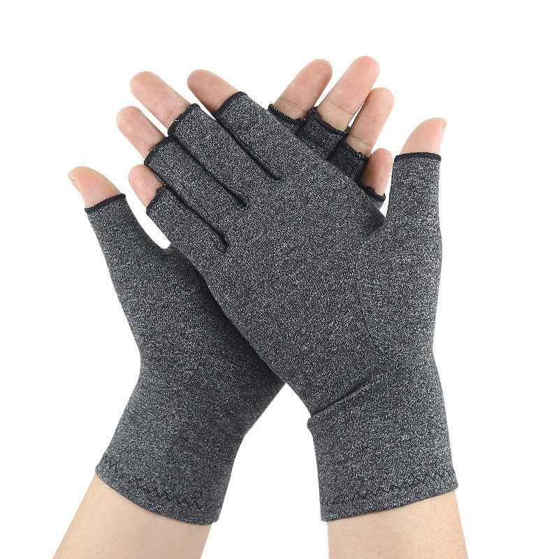 Rheumatism Gloves - Compression Gloves - Unisex - Osteoarthritis - Rheumatism - Arthritis - Repetitive Strain Injury- Carpal Tunnel Syndrome- S - Gray